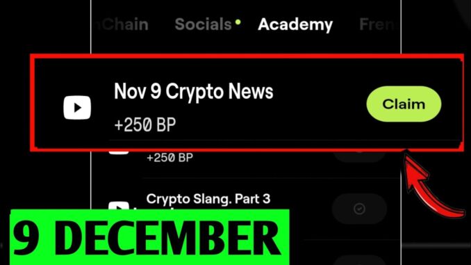 Nov 9 Crypto News Blum Video Code |Nov 9 Crypto News Blum Today Verification Keyword Today Code