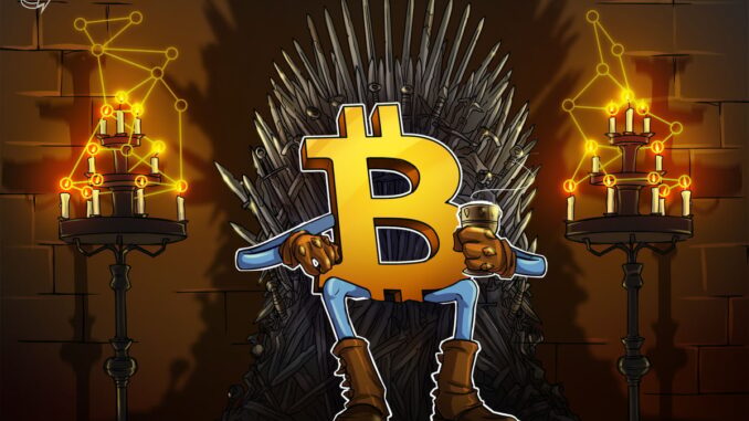 Bitcoin dominance hits new highs, alts fade: Research Bitcoin dominance hits new highs, alts fade: Research