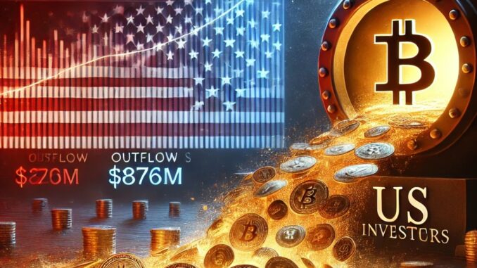 Crypto Outflows Continue as US Investors Pull Back: $876M in One Week