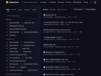 Screenshot of Hugging Face as the artificial intelligence company calls on the US government to prioritise open-source development in its forthcoming AI Action Plan.