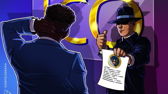 YouTuber says SEC will recommend dropping lawsuit over 2018 token YouTuber says SEC will recommend dropping lawsuit over 2018 token ICO