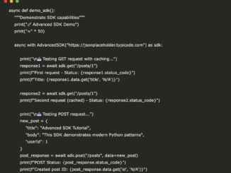 A Coding Guide to Build a Production-Ready Asynchronous Python SDK with Rate Limiting, In-Memory Caching, and Authentication