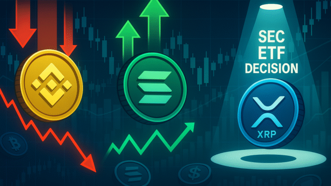 Crypto wrap: BNB dips 10% as SOL tests $200; XRP Crypto wrap: BNB dips 10% as SOL tests $200; XRP ETFs updates