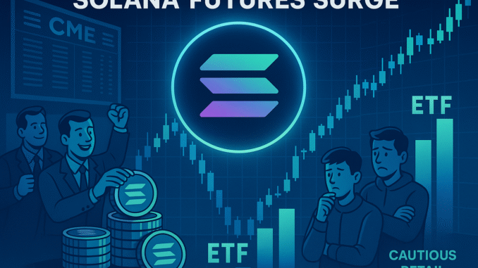 Solana futures surge as institutions drive open interest to record Solana futures surge as institutions drive open interest to record highs