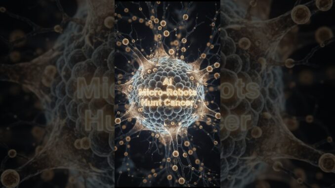 AI Micro Robots Cancer's Worst Nightmare! 🤖🔬#Shorts #MedicalNews #TechBreakthrough