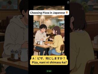 Choosing Pizza in Japanese 🍕 | Daily Conversation#japanese  #listening #nihongo#ai #beginners