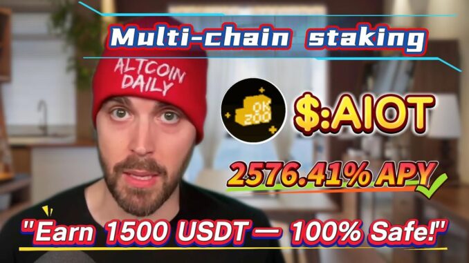 Earn 2576.41% Annual Yield with AIOT Staking! Simple, No-Risk Mining Guide
