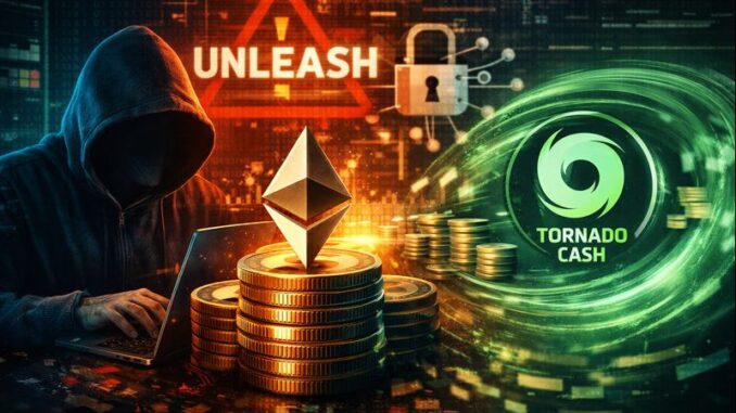 Unleash Protocol hacker moves stolen funds through Tornado Cash