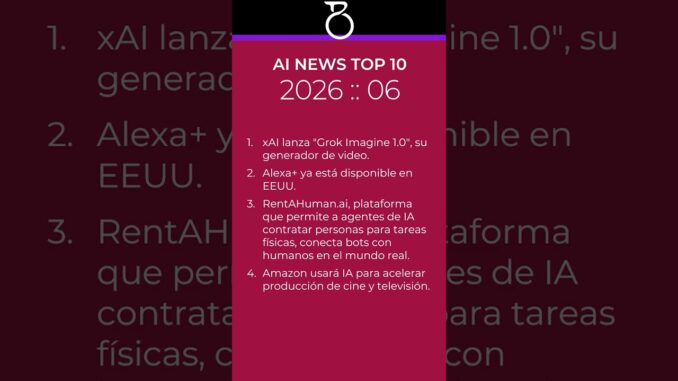 AI News, semana 06 de 2026 #TecnoBato