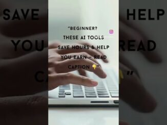 AI Tools for Beginners - How to Use AI to Save Time, Boost Productivity & Earn Online