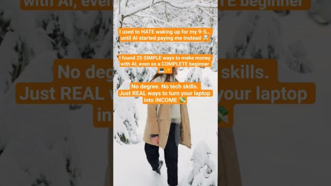 AI is printing money for beginners 🤖💸 #aimoney #sidehustle