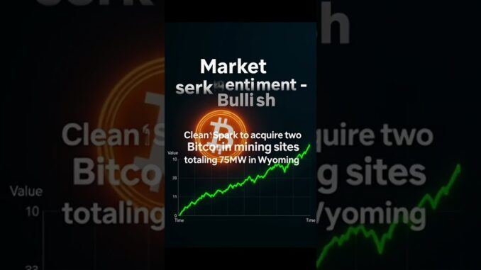 CleanSpark to acquire two Bitcoin mining sites totaling 75MW in Wyoming #Shorts