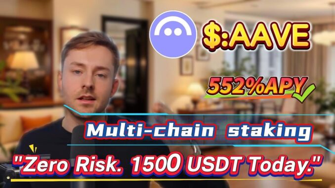 Earn 552.13% Annual Yield with AAVE Staking! Simple, No-Risk Mining Guide