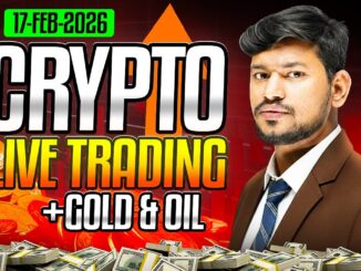 Live Trading : Crypto and Gold  | 17 FEB  - IITian Trader #cryptotrading
