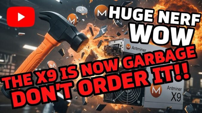 Major Bitmain X9 Miner UPDATE - NERF Hammer