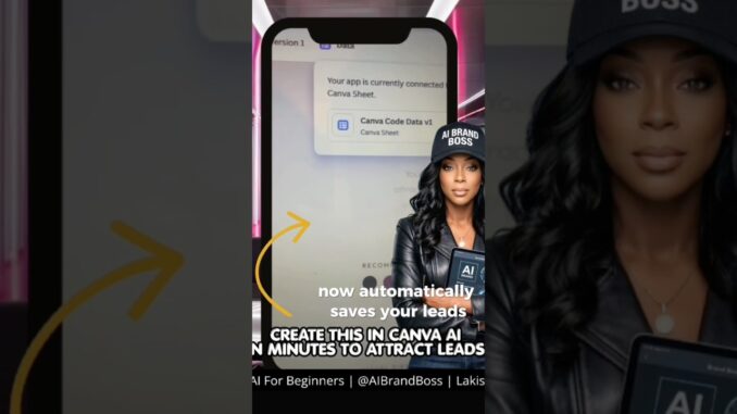 🎓AI For Beginners: Create THIS in Canva AI now! #aiforbusiness #aiforbeginners #ai #canvaai #leads