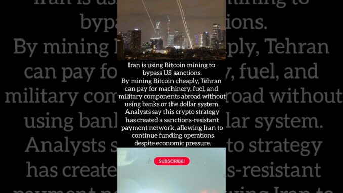 “Iran’s Secret Bitcoin Trick: How Tehran Funds War Without Dollars”!#shorts #shortsfeed #news