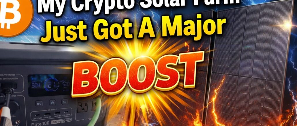 Solar Crypto Mining Farm Update
