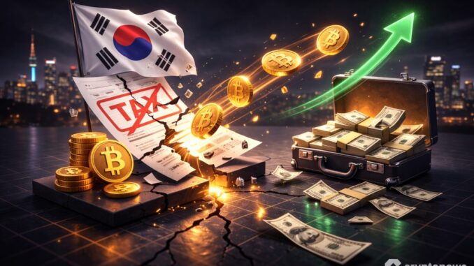 South Korea wants to scrap its crypto tax entirely after $110 billion fled offshore, and the opposition party is now reconsidering.