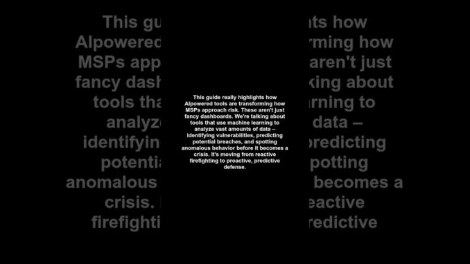 The MSP Guide to Using AI Powered Risk Management to Scale Cybersecurity