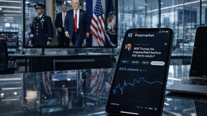 Bitcoin rebounds as oil cools but Trump impeachment odds show markets still on edge