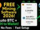 FREE Crypto Wallet Mining Software | Tutorial | BTC / ETH Mining PC / 2026 | Tutorial