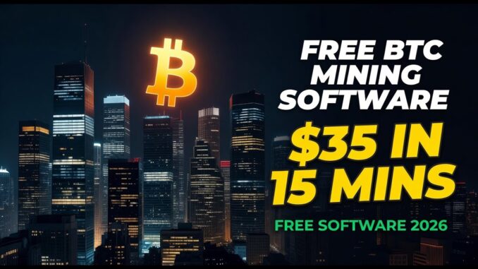 This actually made $35 in 15 mins using free Bitcoin mining software — no GPU needed!
