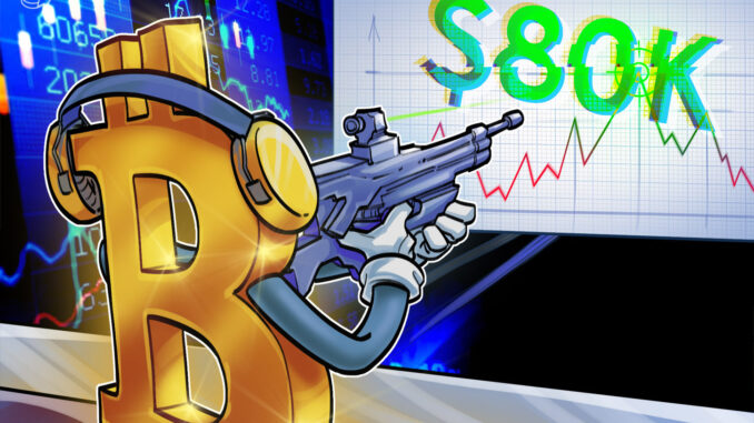 Three Signs That $80K Is the Next Target for Bitcoin Bulls