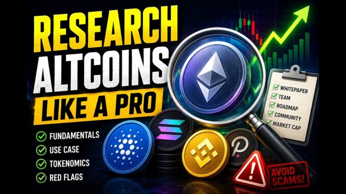 How to Research Altcoins Before Investing | Beginner’s Crypto Guide