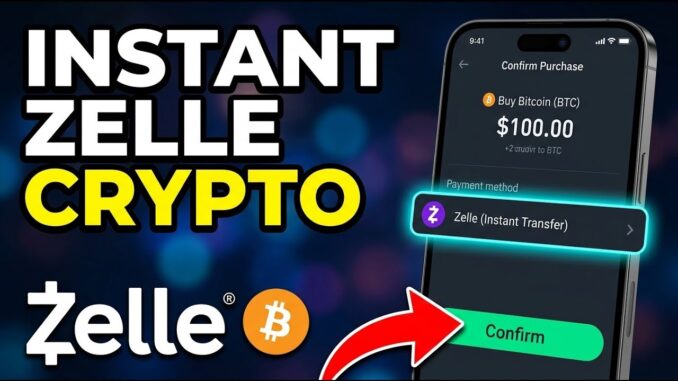 How to use Zelle for Instant Crypto Payments - Beginner Guide