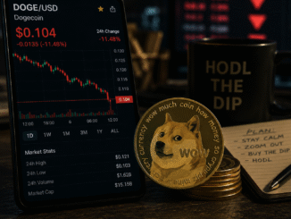 Dogecoin risks dropping below $0.100