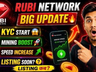 Rubi Network KYC Verification Update 🚀 | Rubi Network Listing Date Confirm? Mining Speed Increase