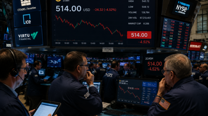 ZEC dips toward the 50-Day EMA as momentum softens