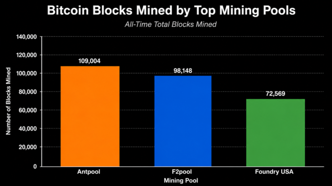 3 Mining Pools Captured Nearly 30% of Bitcoin Blocks Since Launch