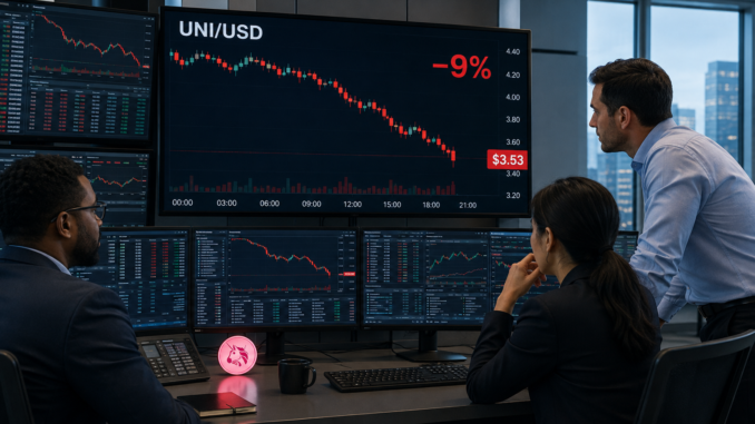 Uniswap slides 9% as weak retail demand threatens key support