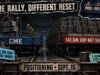 XRP volume explodes to $7.4B, and a massive CME short squeeze is blamed