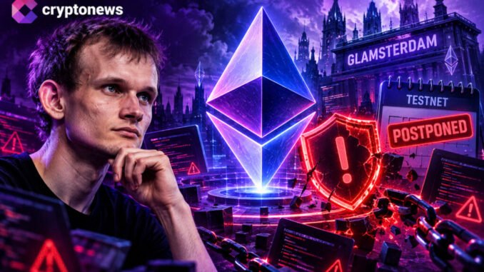 Ethereum delays the Glamsterdam upgrade after smart contract security concerns, pushing Hoodi testnet activation off schedule.