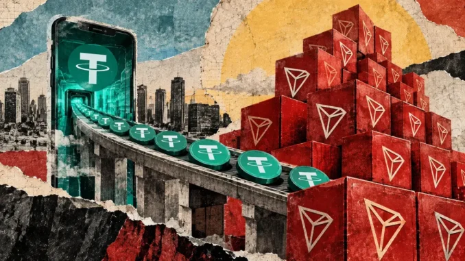 TRON moved $2.2 trillion in stablecoins while TRX supply grew for 108 straight days