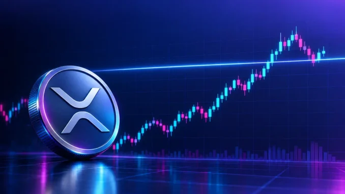 Abstract XRP price chart showing a key resistance reclaim and retest setup